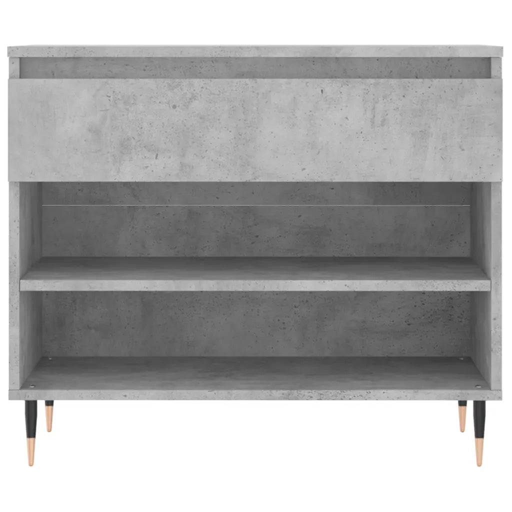 Scarpiera Grigio Cemento 70x36x60 cm in Legno Multistrato 831432
