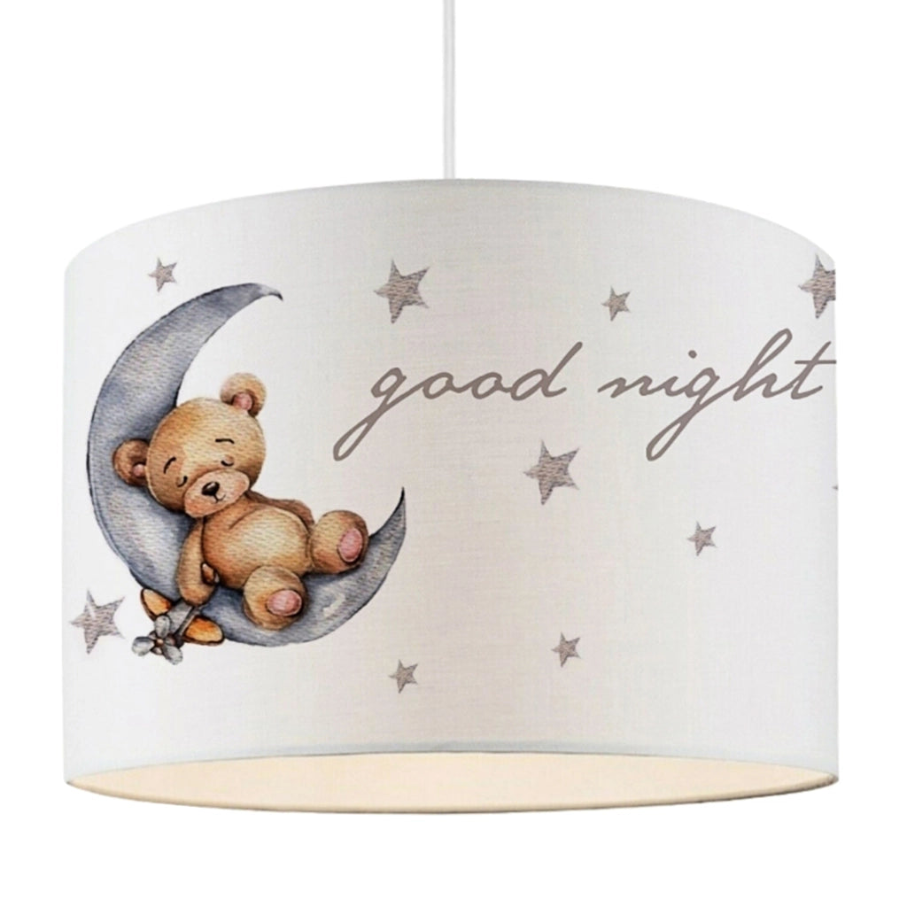 Lampada a Sospensione Rugby per Cameretta Paralume Bianco Design Orsetto lux.pro