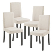 Set di 4 sedie da pranzo 89 x 43 x 54 cm design moderno robuste beige 03_0009828