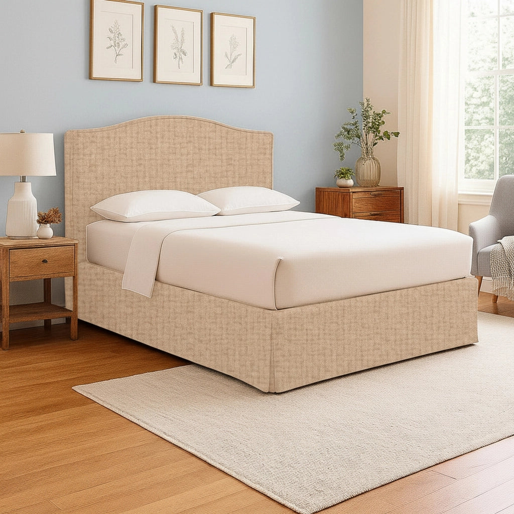 Batley, Letto Singolo Sfoderabile Made in Italy, Beige