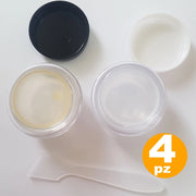 Trade Shop - Contenitori Contenitore Vuoto Per Crema Kit Da Viaggio Aereo Lozione Corpo -