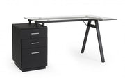 Scrivania angolo C-nero 150.5x80x75