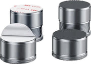Verditori per mobili in metallo pesanti 3,8 cm - set di 4 pezzi (grigio) con viti con vite da 2,3-4,3 cm - sostenimento fino a 2200 kg