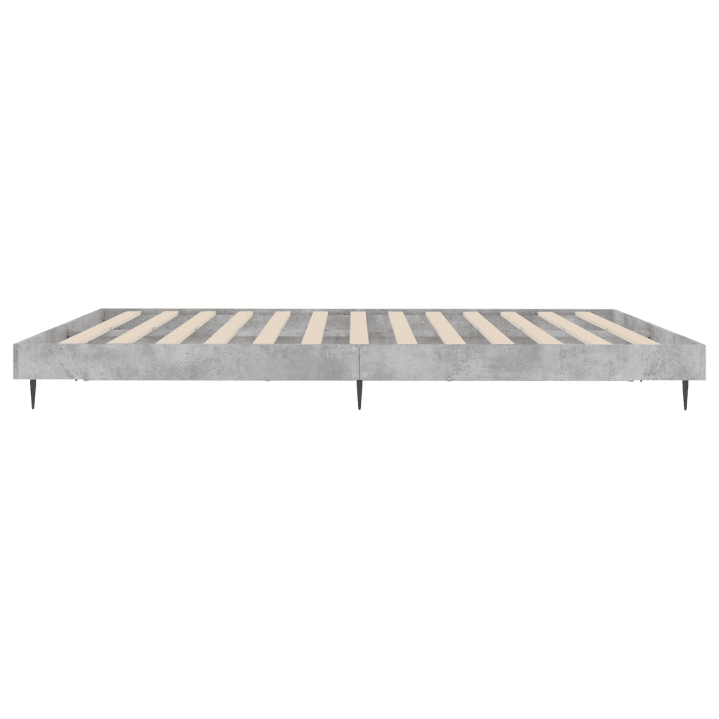 Giroletto-Struttura Letto Grigio Cemento 120x200 cm in Legno Multistrato 265499