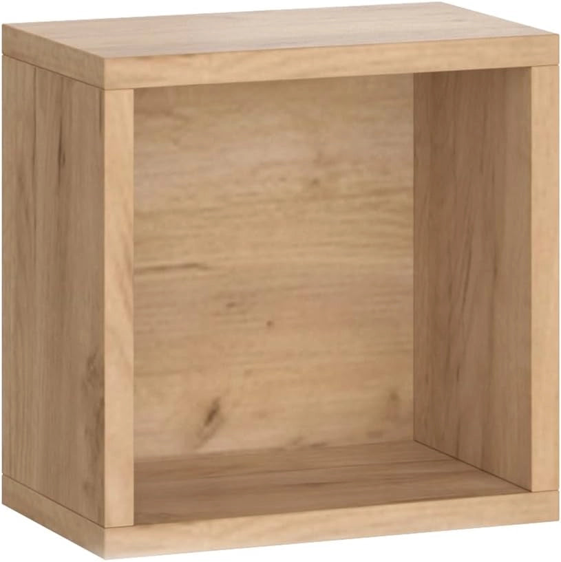 Mensola a muro Senyo, rovere Goldkraft, 25 x 25 cm set da 2, per il bagno, Tanto spazio per gli utensili da bagno