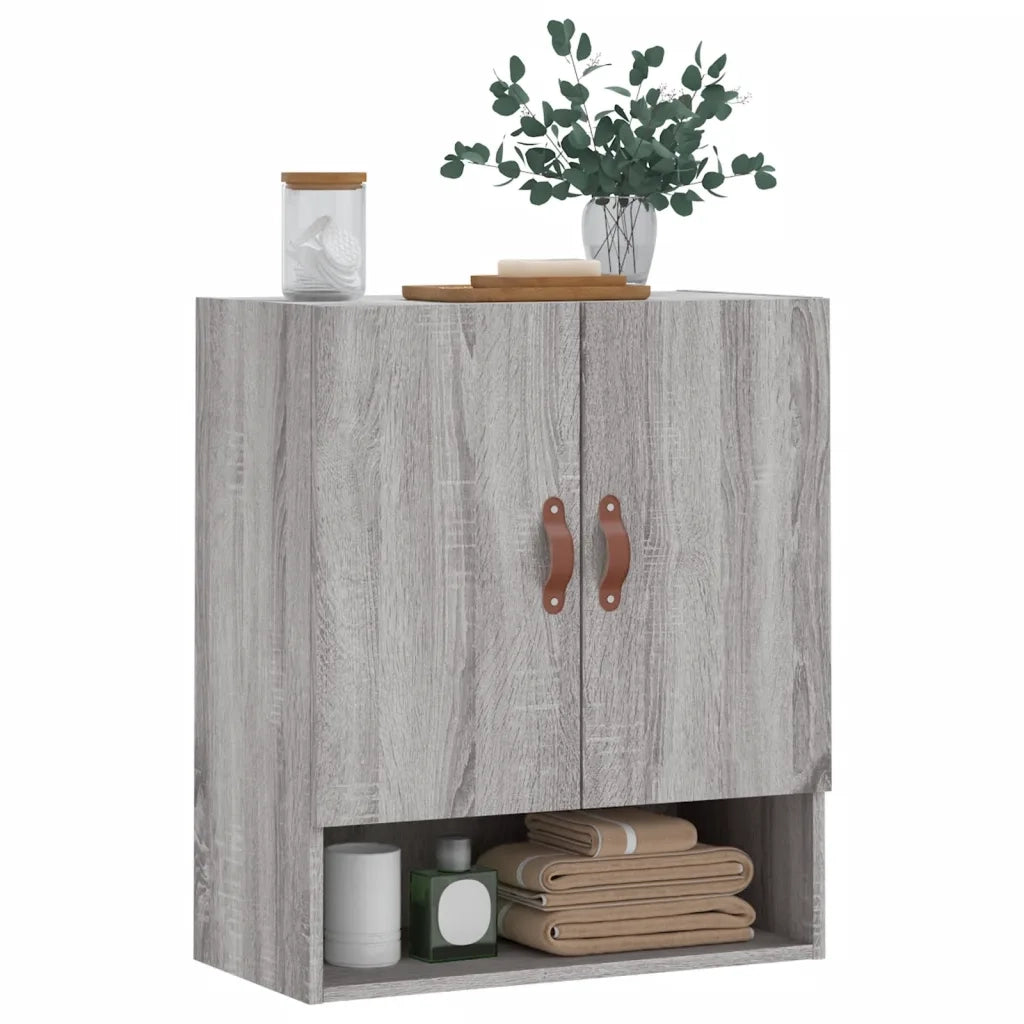 Armadietto a Muro | Mobile a Parete Grigio Sonoma 60x31x70cm in Legno Multistrato