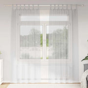 Tenda in Velo 2 pcs Grigio chiaro 245 x 140 cm Poliestere 4108050