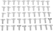 Connettore per scala 50 pezzi - Protezione rimovibile - Rotazione 180 gradi - Galvanizzato - Utilizzo flessibile - Resistente agli urti - Connettore per scala