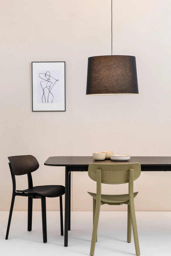 CONGA Lampada sospensione semplice nera/nera 500