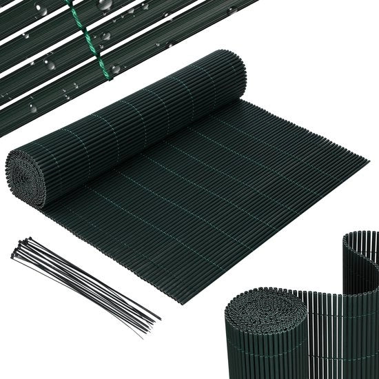 Paraschermo in PVC per giardino e terrazza 0,9x5m, separazione per giardino e schermo per balcone, resistente al vento e al tempo, resistente ai raggi UV.