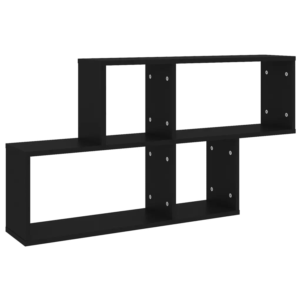 Scaffale a Parete Nero 100x18x53 cm in Truciolato cod mxl 72814