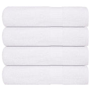 Asciugamani da Bagno 4 pz Bianchi 100x150cm 360g/mÂ² 100% Cotone
