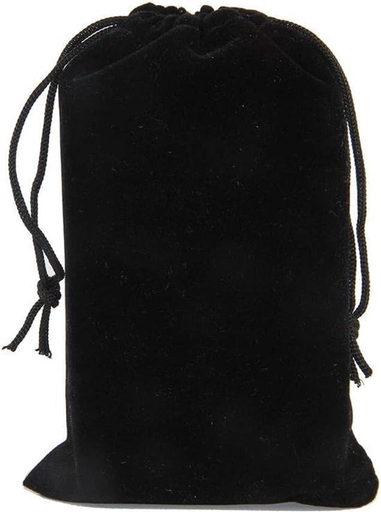 Tas di Pelle in Feltro Nero - Borsa per Gioielli - Organizzatore Multifunzionale