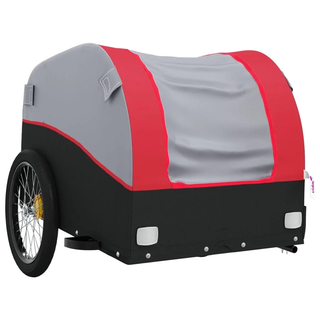 Rimorchio per trasporto biciclette capacità 30 kg ferro rosso 02_0044174