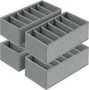 Set di organizzatore per la stanza da letto - organizzatore per intimo e calze - grigio scuro 30 x 15 x 9 cm