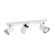 Faretto soffitto 3 orientabili bianco/nero GU10 Italux