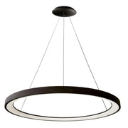 MEROPE 800 lampadario pendente LED 60W CCT dimmerabile lampada sospensione circolare 78cm luci cucina ristorante pizzeria ufficio 230V NERO