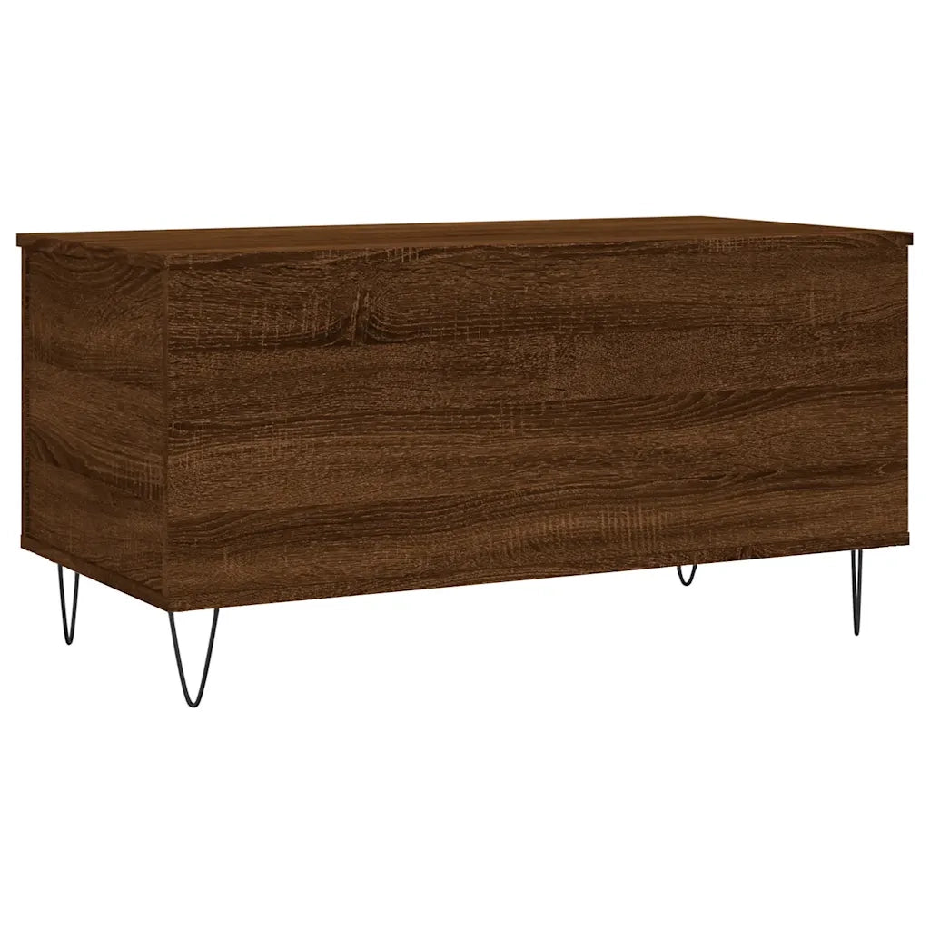 Tavolino Salotto Rovere Marrone 90x44,5x45 cm Legno Multistrato 830979