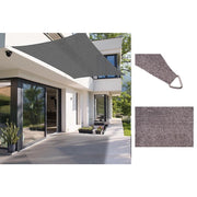 Trade Shop - Tenda Vela Ombreggiante Parasole Da Esterno Terrazze Giardino Patio Rettangolare 3x4 Mt - Grigio