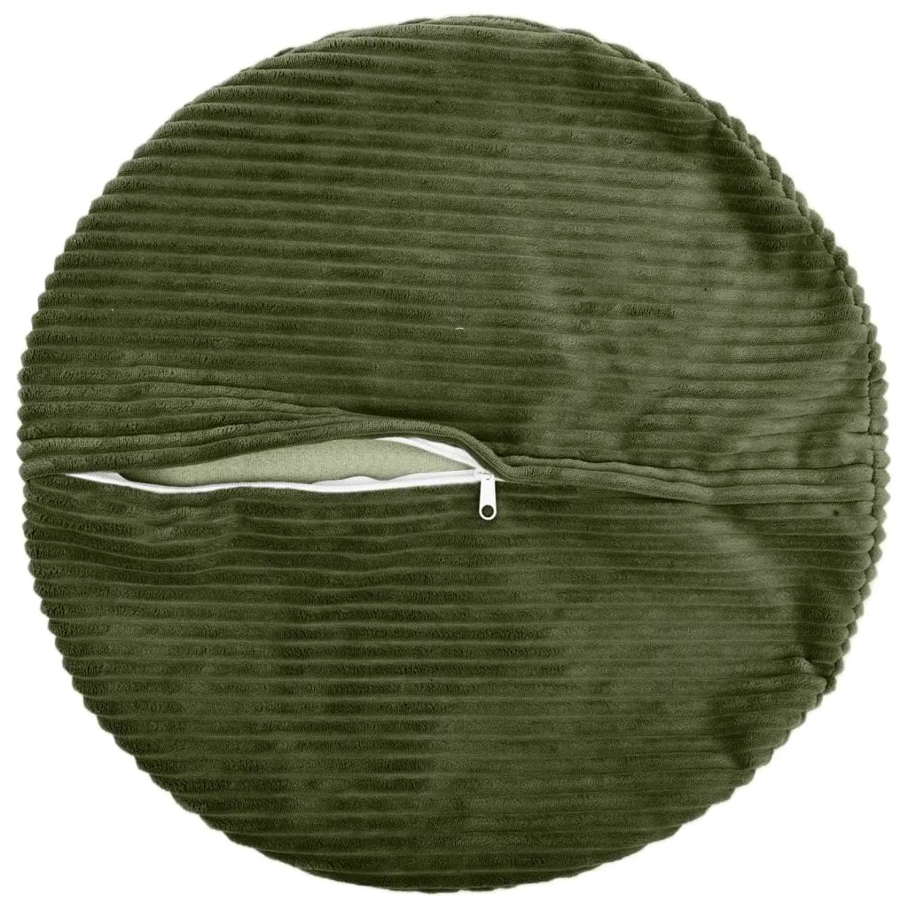 Federa 2 pcs HEERLEN Verde Ø 50 cm corduroy 922613