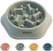 VehiGo voerbak per cani piccoli e medi, anti-versticco puzzola per cani, ciotola per cani antiscivolo interattiva per alimentazione salutare, lavastoviglie resistente (M, verde)