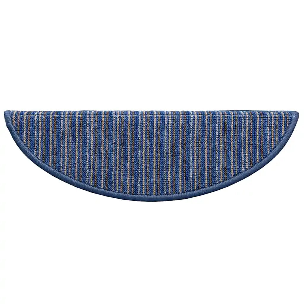 Tappetini per scale autoadesivi 15 pz | Gradini per Scale Blu 56 x 17 x 3 cm