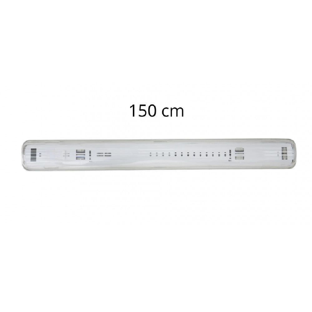 Trade Shop - Plafoniera Stagna 1 Neon Led Tubo T8 G13 Da 150cm Parete Soffitto Ip65 T8-150ss -