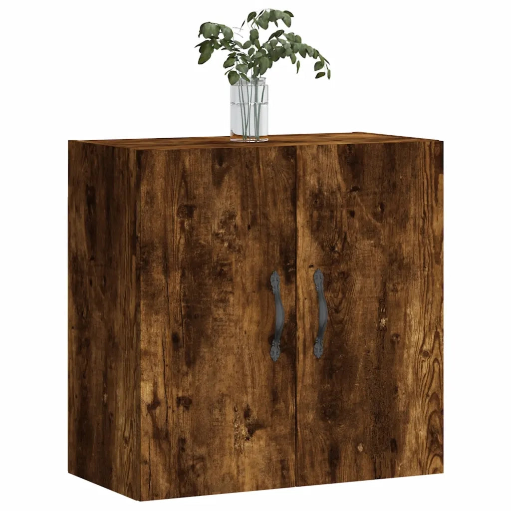 Armadietto a Muro | Mobile a Parete Rovere Fumo 60x31x60 cm in Legno Multistrato