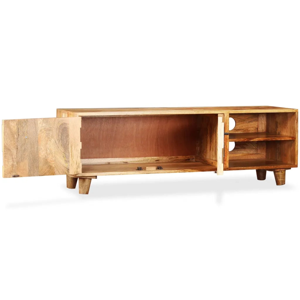 Mobile Porta TV in Legno Massello di Mango 118x35x40 cm 245136