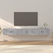 Mobili Porta TV a Parete 3 pz Grigio Sonoma 100x34,5x40 cm 3188380
