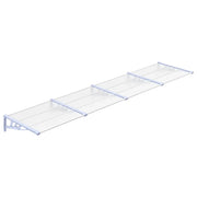 Tettoia per Porta Grigio e Trasparente 396x90 cm Policarbonato CFW9935240