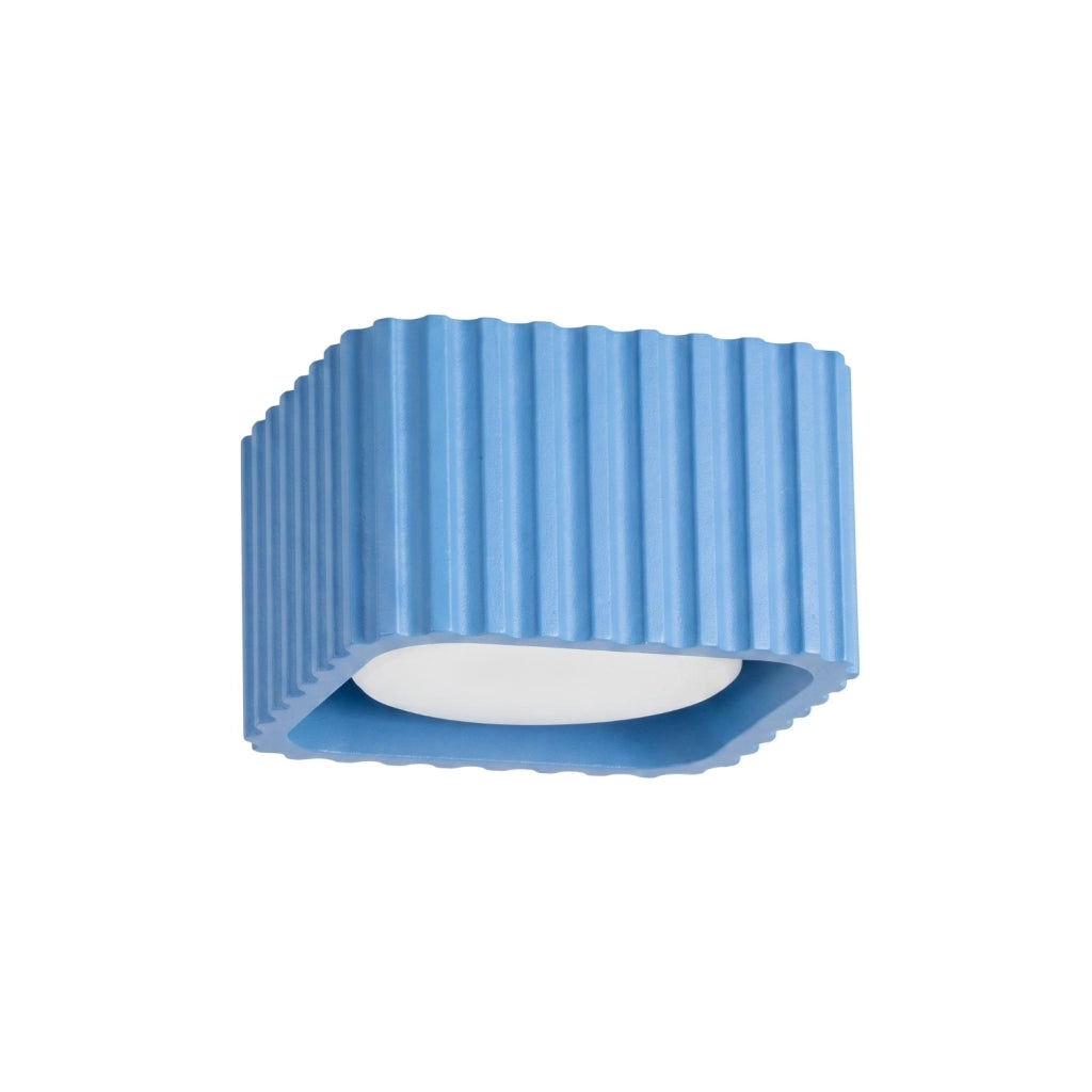 Plafoniera RIFF 1 azzurra Gx53