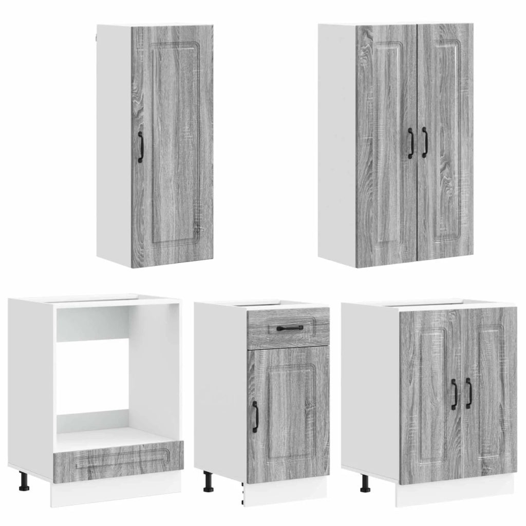 Unità Cucina KALMAR 5 pcs Sonoma grigio Legno ingegnerizzato 3438251