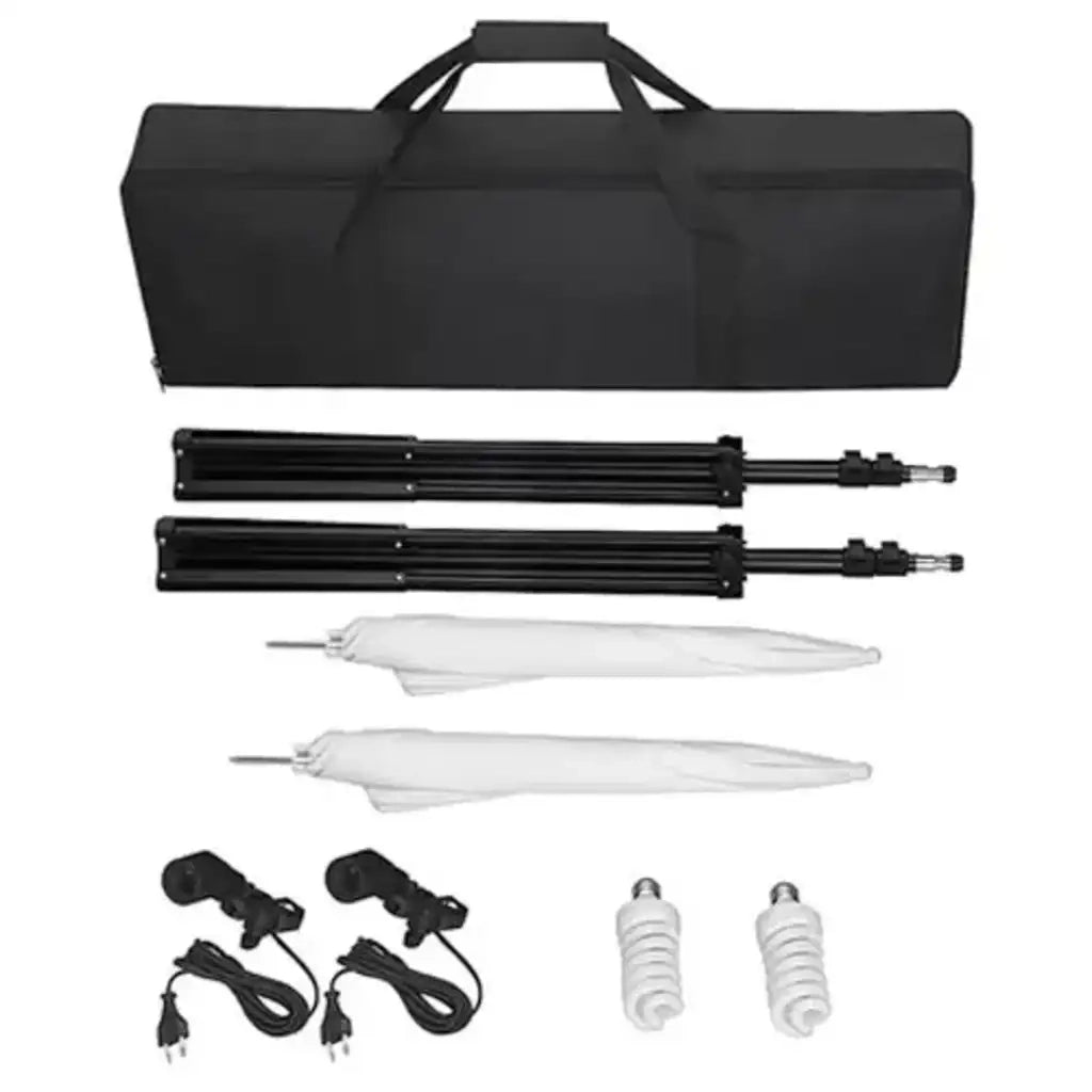 Kit Studio Fotografico con Fondale Luci e Ombrelli CFW6196183