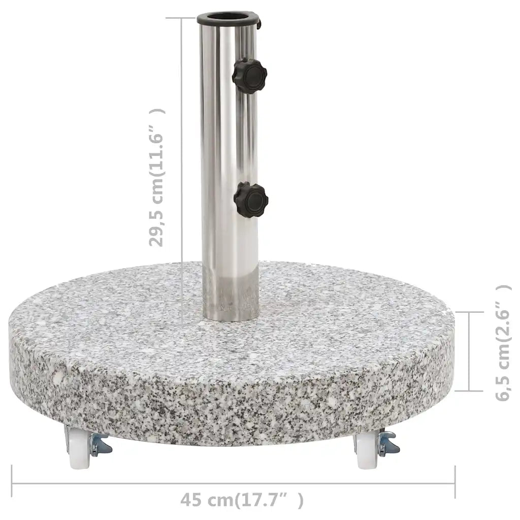 Base per Ombrellone Granito 30 kg Circolare Grigia CFW9228066