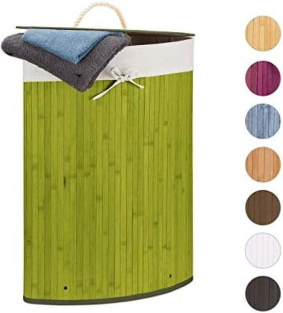 Asciugamano a Rete - Asciugamano a Rete con Coperchio - Asciugamano a Bambù - Verde