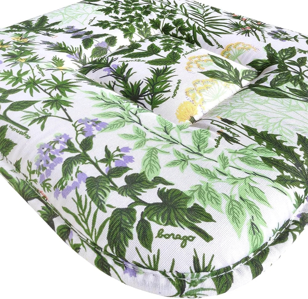 Set 4 Cuscini Sedia Erba Verde Cotone Lavabili Morbidi Universali Coprisedie Con Lacci