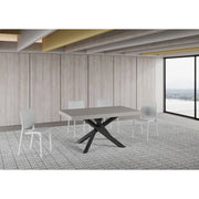 Tavolo allungabile 160/264x90 cm Volantis telaio Antracite - Cashmere
