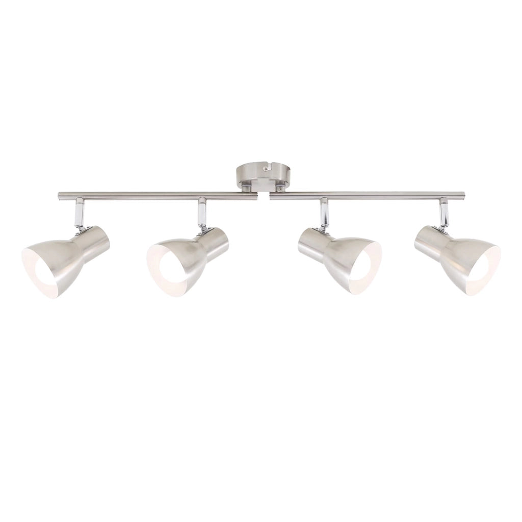 Spot Moderno Cup Metallo Nickel Satinato 4 Luci E14