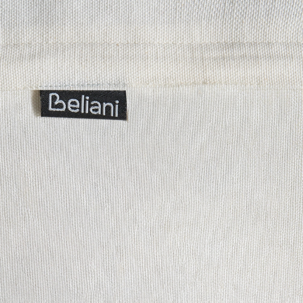 Set di 2 cuscini decorativi in tessuto di cotone bianco e marrone con motivo floreale, 45 x 45 cm