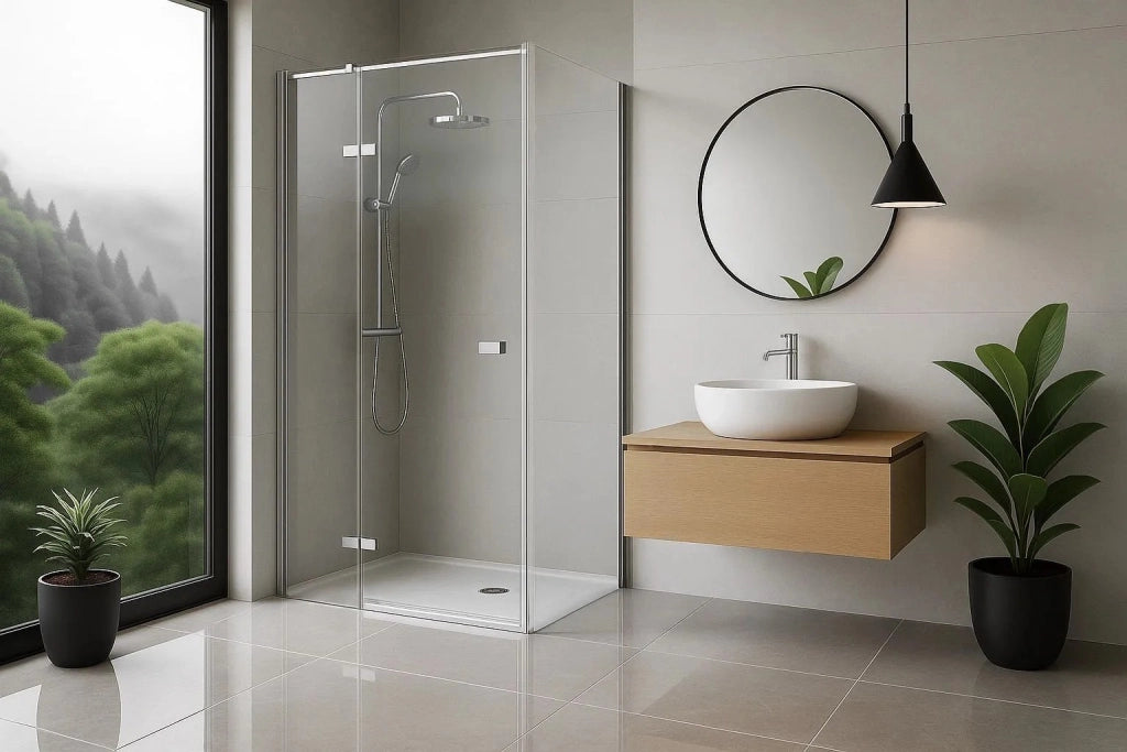 Cabina Doccia Rea Atlas 80x90 Chrome destra