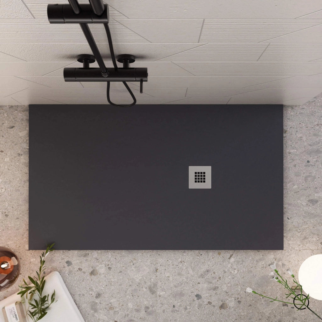 Piatto Doccia in Pietra 75x190 cm Bonussi Ardesia Everest Nero