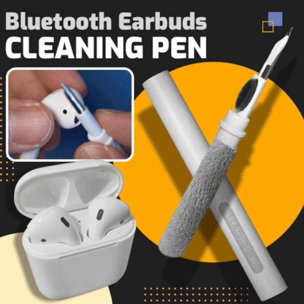 Trade Shop - Penna Spazzola Multifunzione Per La Pulizia Degli Auricolari Bluetooth Airpods -