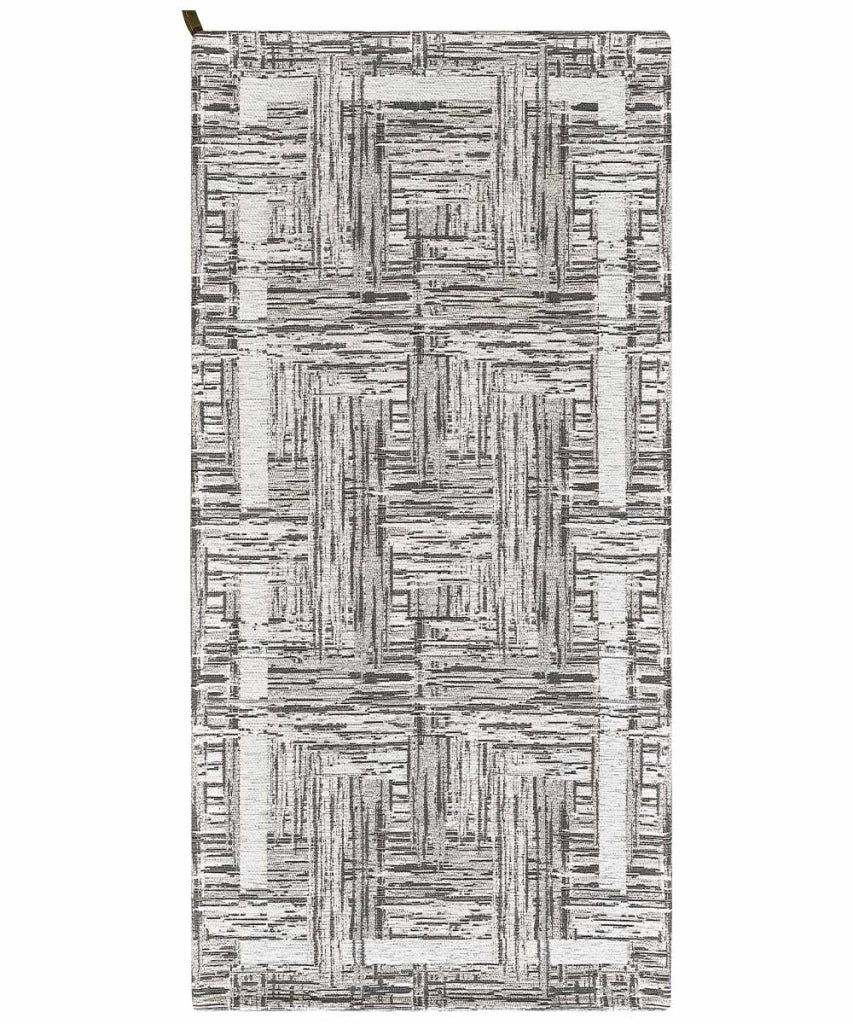 Tappeto moderno BANGKOK GRIGIO contemporaneo geometrico astratto, passatoia arredo multiuso lavabile antiscivolo cm.55x115