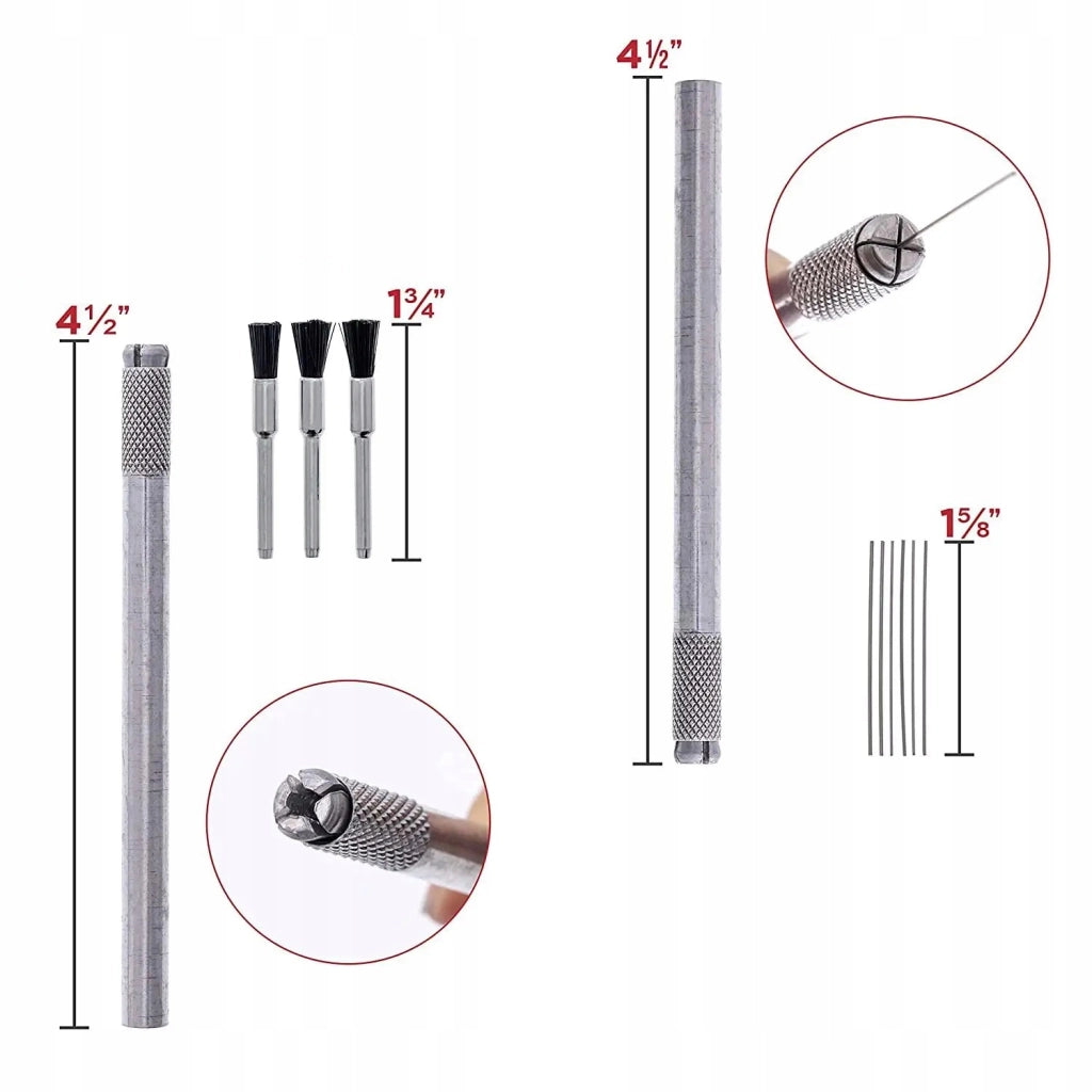 Set di Pulizia per Spruzzatore Airless di Verniciatura Rosfix 24w1 + 17w1 – Mini Spazzole, Spazzole Flessibili