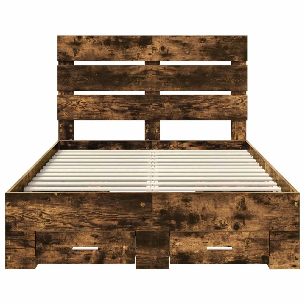 Struttura del letto Rovere fumé 120 x 200 cm Legno multistrato 3411992