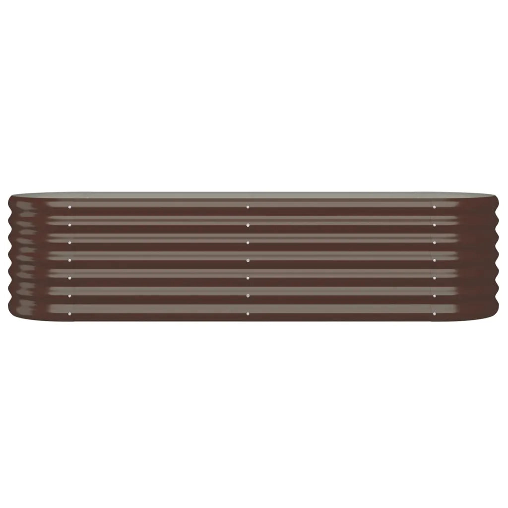 Letto Giardino Acciaio Zincato 152x40x36cm Marrone 318870