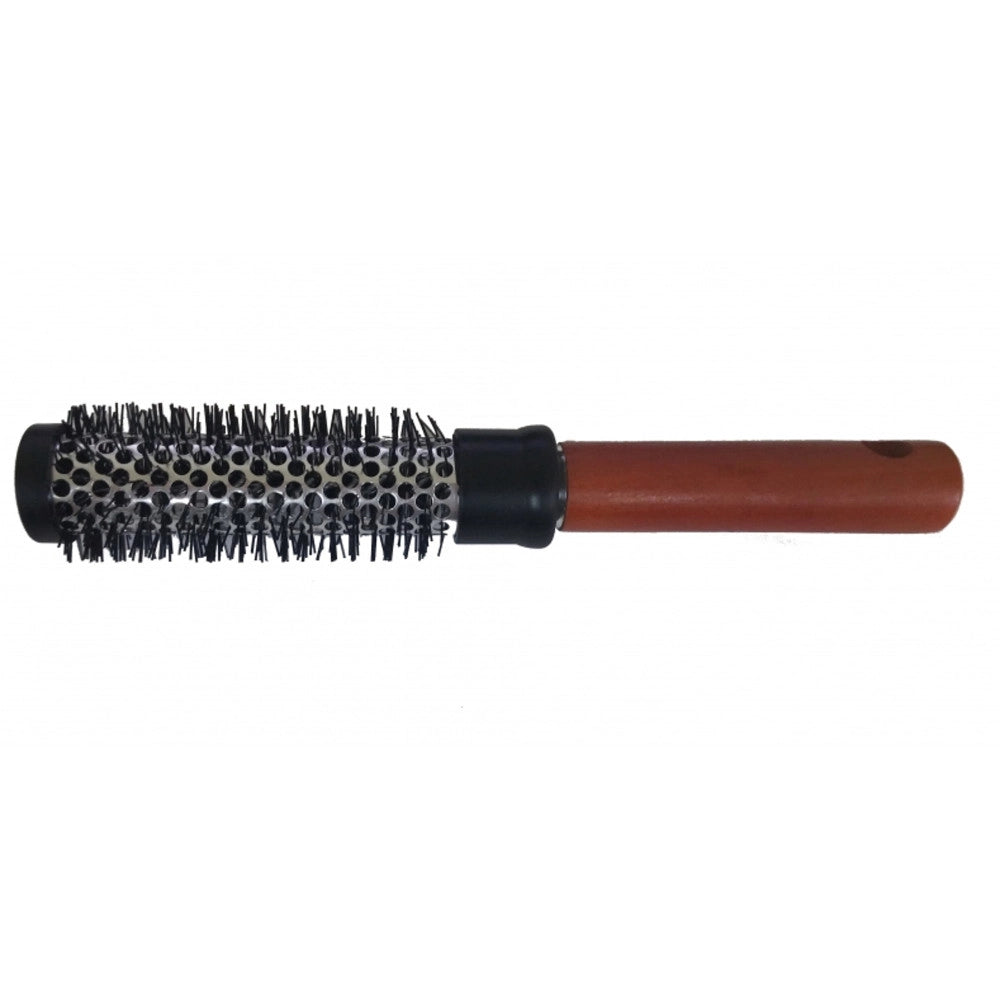 Trade Shop - Spazzola Per Capelli Tonda 0.3 Mm Setole Rigide Professionale Messa In Piega -