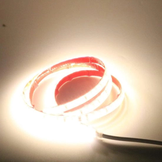 Striscia LED 1 Metro 2835 Luce LED Bianca Acqua-Resistente IP67 con Interruttore 4000K Bianca - AC 220V 230V