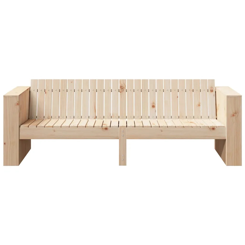 Divano da giardino Naturale 185,5 x 60 x 62 cm Pino massello 873871